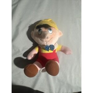 Vtg 1985 Walt Disney Pinocchio Plush 8" Stuffed Toy Doll #A104